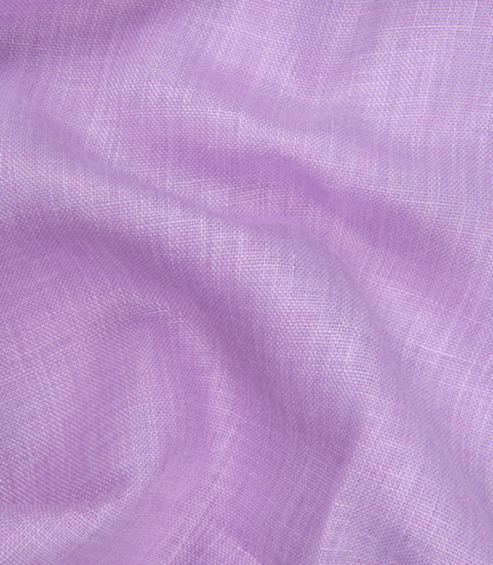 Cotton Linen Blend Light Lavender For Men Shirt