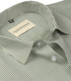 Corporate 100% Luxury Cotton Pinstripe Lining Formal For Men Shirt