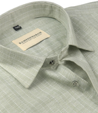 Azure Stripes Light Pastel Green For Men Shirt