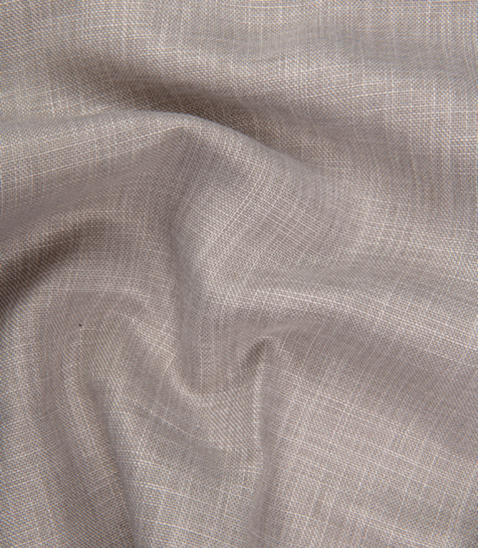 Cotton Linen Blend Beige Light For Men Shirt