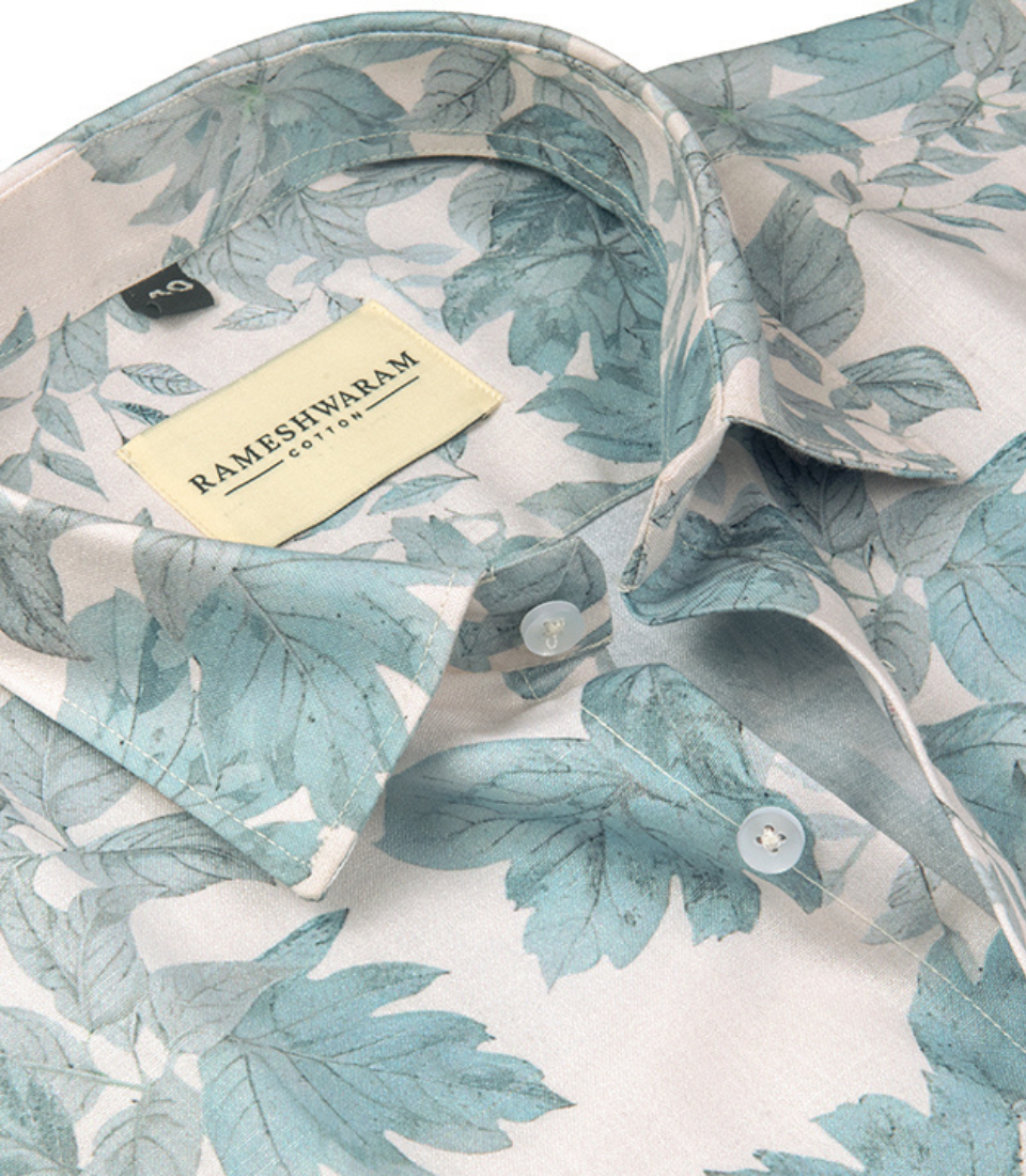 Premium Printed Cotton Printed Silk For Men Shirt