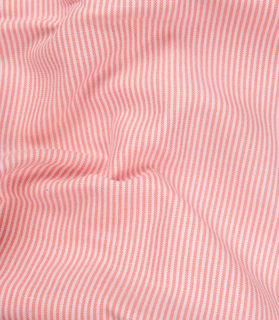 Corporate 100% Luxury Cotton Light Orange Lining Formal For Men Shirt