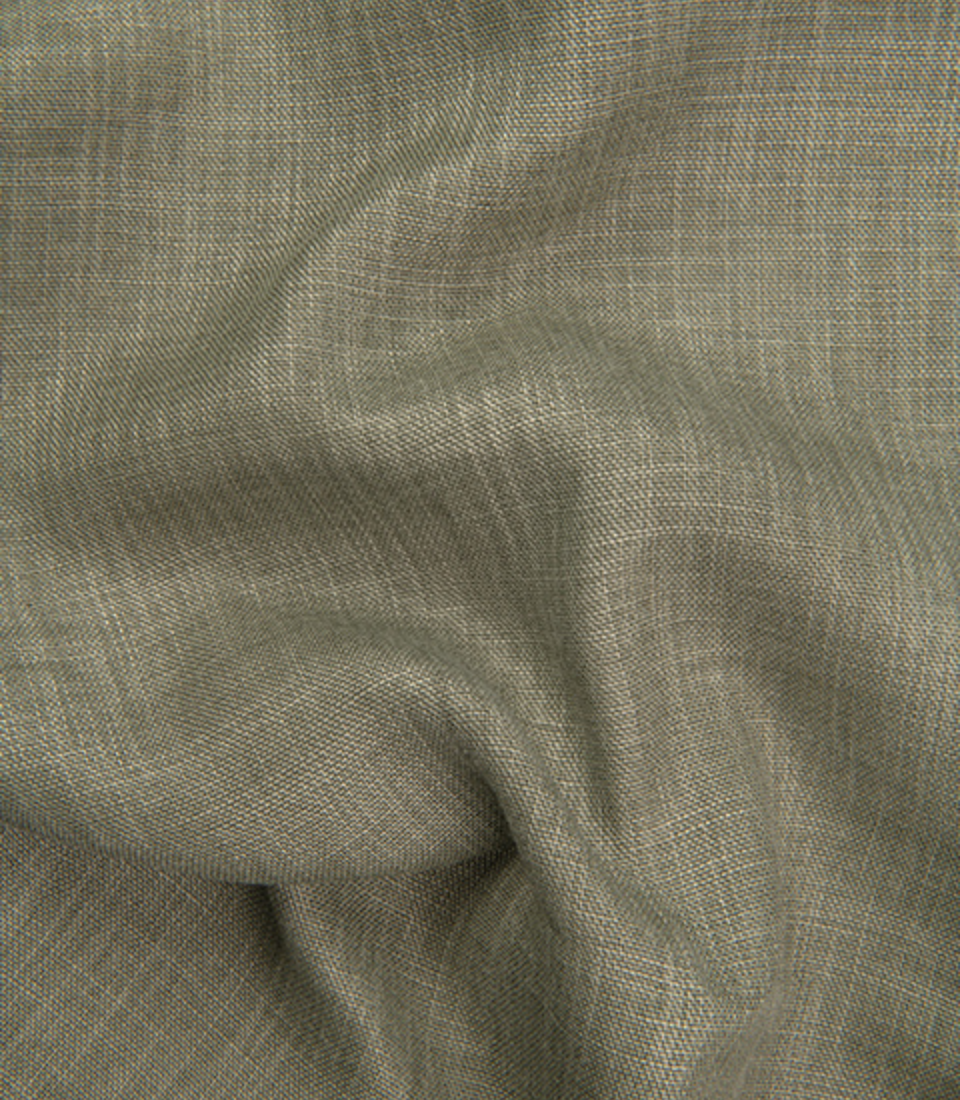 Cotton Linen Blend Olive Green For Men Shirt