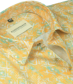 Premium Printed Cotton Mustard Yellow For Men Shirt