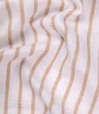 Positano Luxurious Beige And White-stripe Normal For Men Shirt