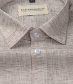 Pescora Italian Linen Skin Light Linen For Men Shirt