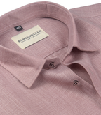 Cotton Linen Blend Unic Light Pink For Men Shirt