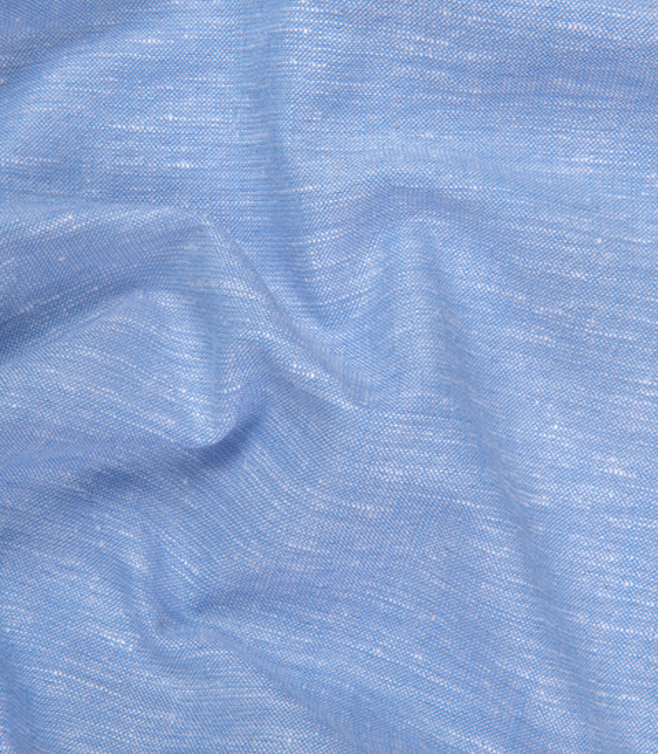 Velmora Luxurious Linen Ice Blue Shirt For Men