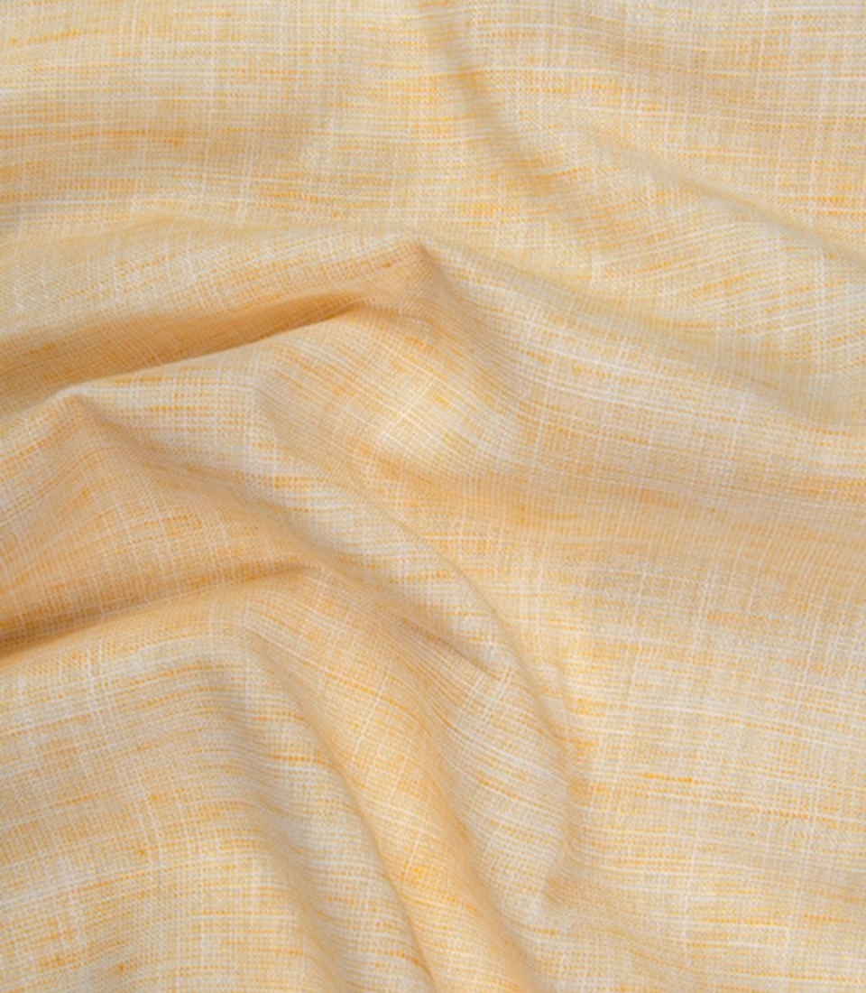 Pescora Italian Linen Concrete Yellow Texture For Men Shirt
