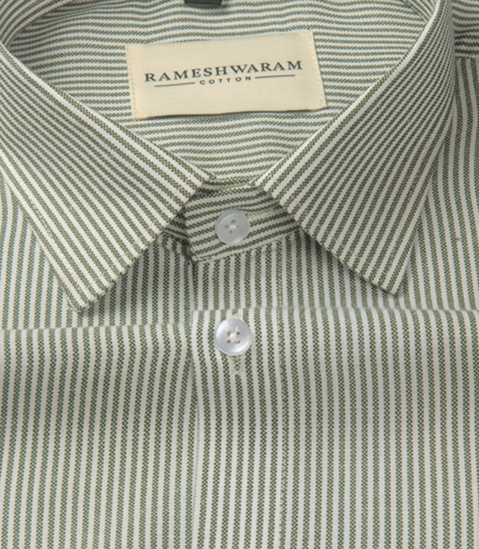 Corporate 100% Luxury Cotton Pinstripe Lining Formal For Men Shirt