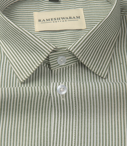 Corporate 100% Luxury Cotton Pinstripe Lining Formal For Men Shirt