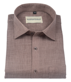 Cotton Linen Blend Light Brown Soft For Men Shirt