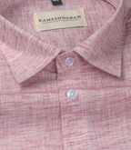 Pescora Italian Linen Dusty Rose For Men Shirt