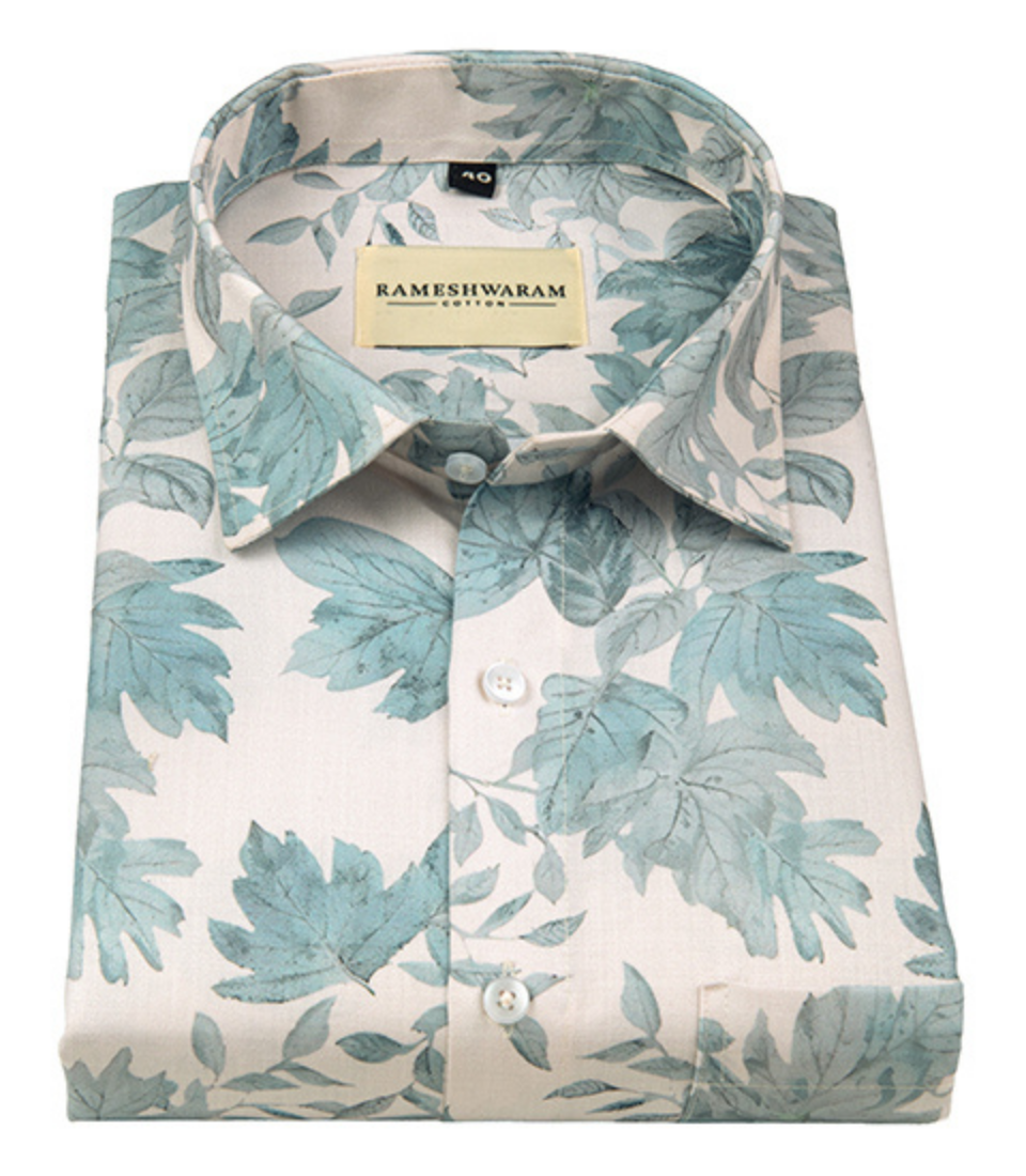 Premium Printed Cotton Printed Silk For Men Shirt