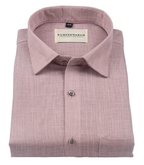 Cotton Linen Blend Unic Light Pink For Men Shirt