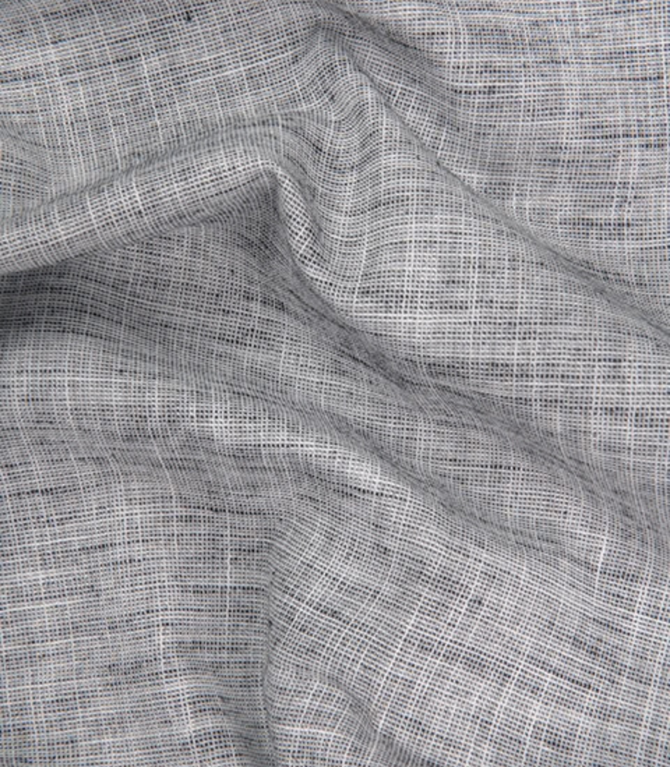 Pescora Italian Linen Ask Grey For Men Shirt