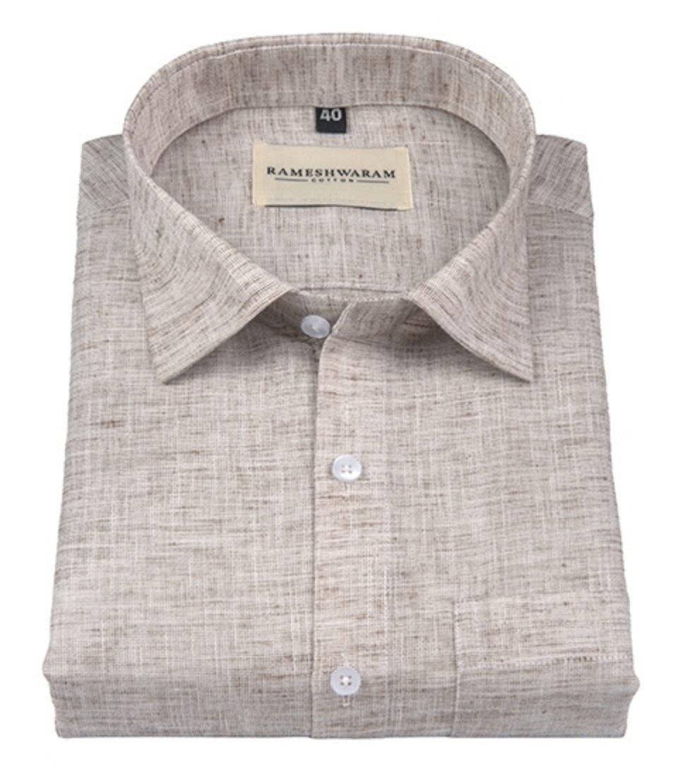 Pescora Italian Linen Skin Light Linen For Men Shirt