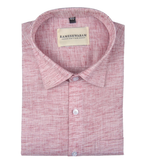 Pescora Italian Linen Dusty Rose For Men Shirt