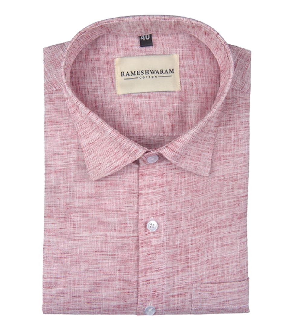 Pescora Italian Linen Dusty Rose For Men Shirt