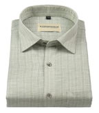 Azure Stripes Light Pastel Green For Men Shirt