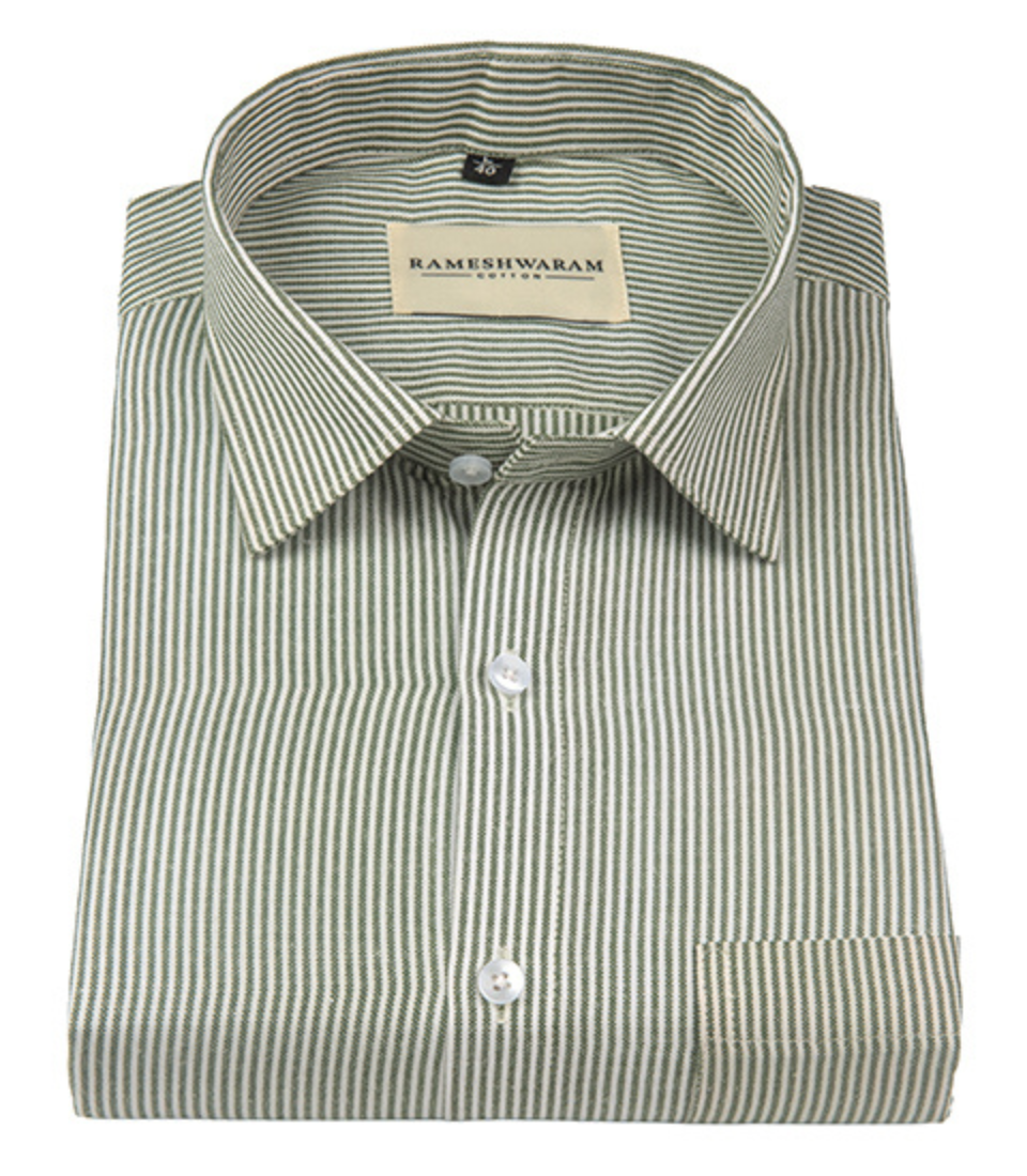 Corporate 100% Luxury Cotton Pinstripe Lining Formal For Men Shirt