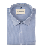 Corporate 100%  Luxury Cotton Blue-stripe For Men Shirt