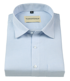 Corporate 100% Luxury Cotton Light Blue Lining Formal For Men Shirt