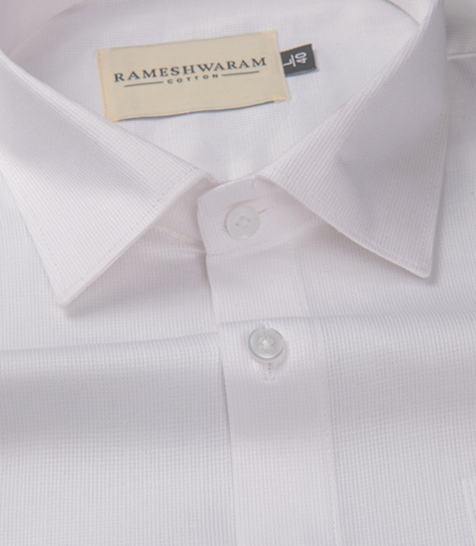 Luxurious Premium Giza Bright White For Men Shirt