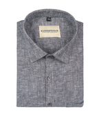 Velmora Luxurious Linen Fuscous Grey For Men Shirt