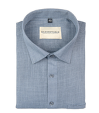 Cotton Linen Blend Spelled Gray For Men Shirt