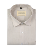 Corporate 100% Luxury Cotton Light Yellow Lining Formal For Men Shirt