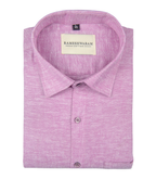 Velmora Luxurious Linen Onieon Pink For Men Shirt