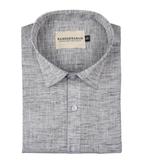 Pescora Italian Linen Ask Grey For Men Shirt