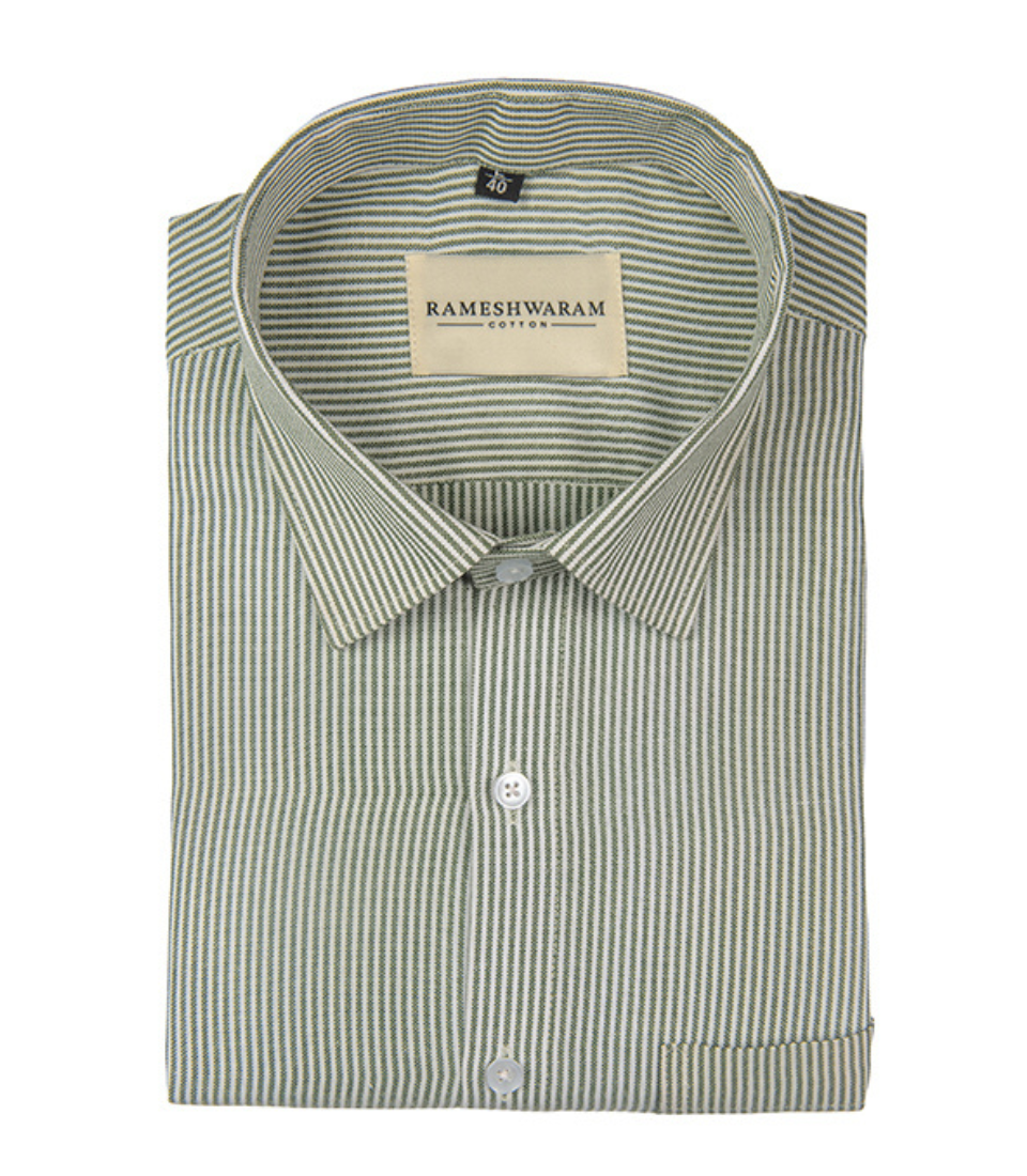 Corporate 100% Luxury Cotton Pinstripe Lining Formal For Men Shirt