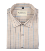 Azure stripes Tan Cream For Men Shirt