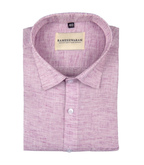 Pescora Italian Linen Blush Pink For Men Shirt