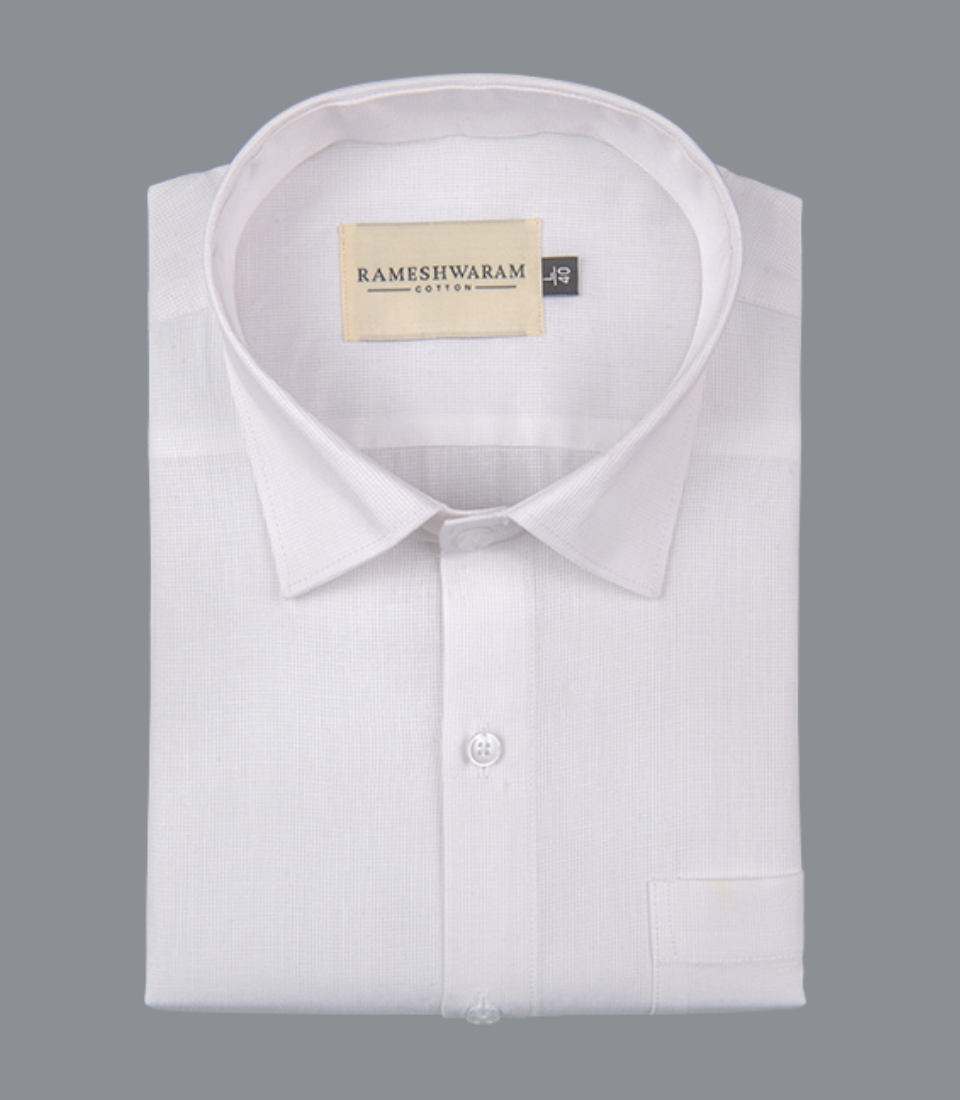 Luxurious Premium Giza Bright White For Men Shirt