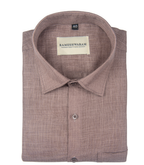 Cotton Linen Blend Light Brown Soft For Men Shirt