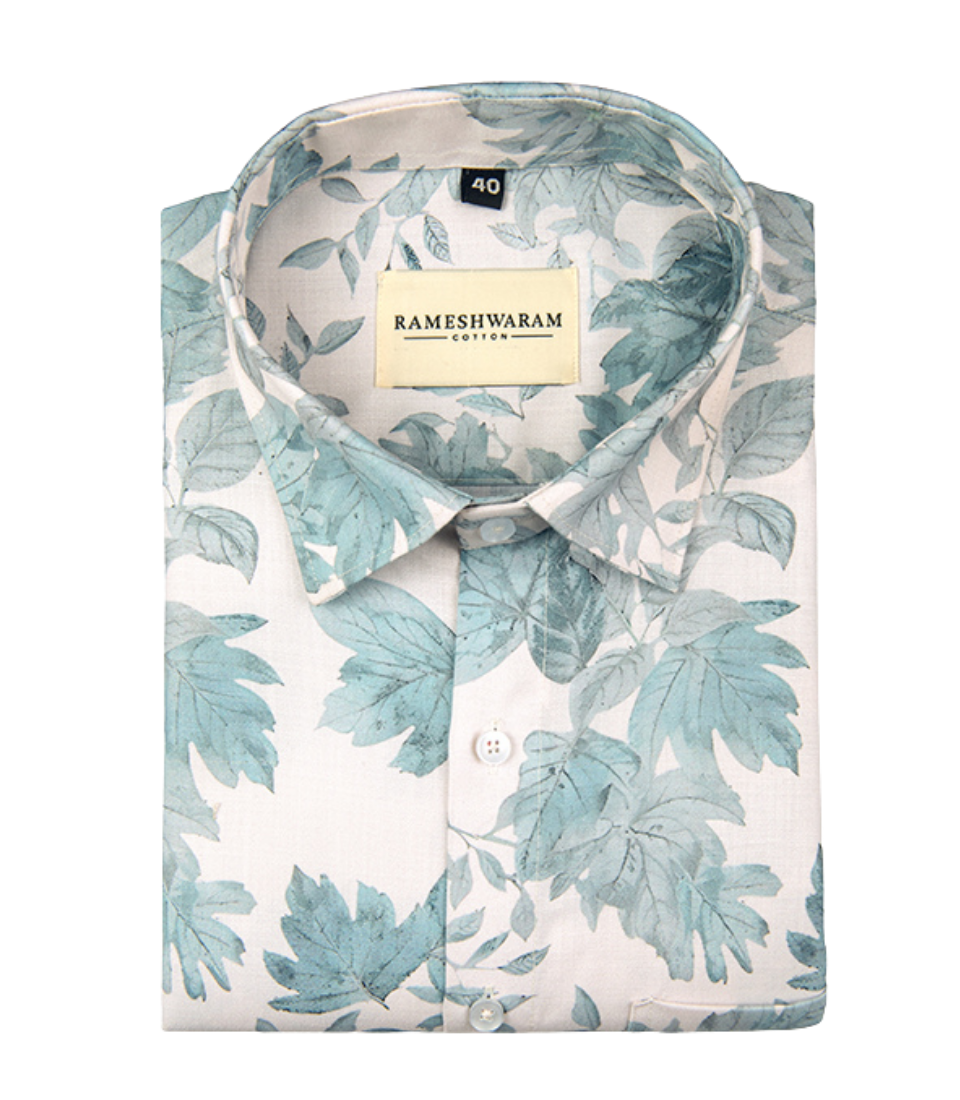 Premium Printed Cotton Printed Silk For Men Shirt