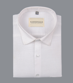 Classic Linene Bright White For Men Shirt