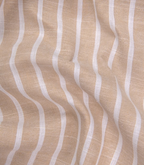 Positano Luxurious Tan Vertical-stripe For Men Shirt