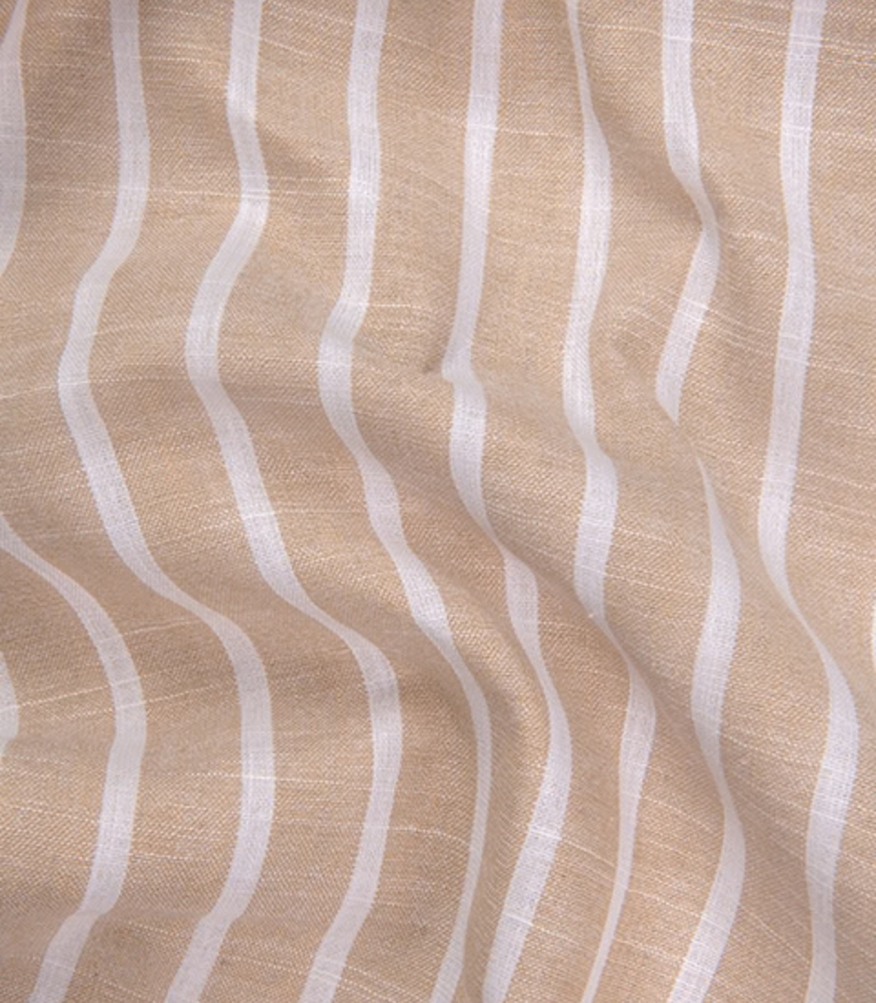 Positano Luxurious Tan Vertical-stripe For Men Shirt