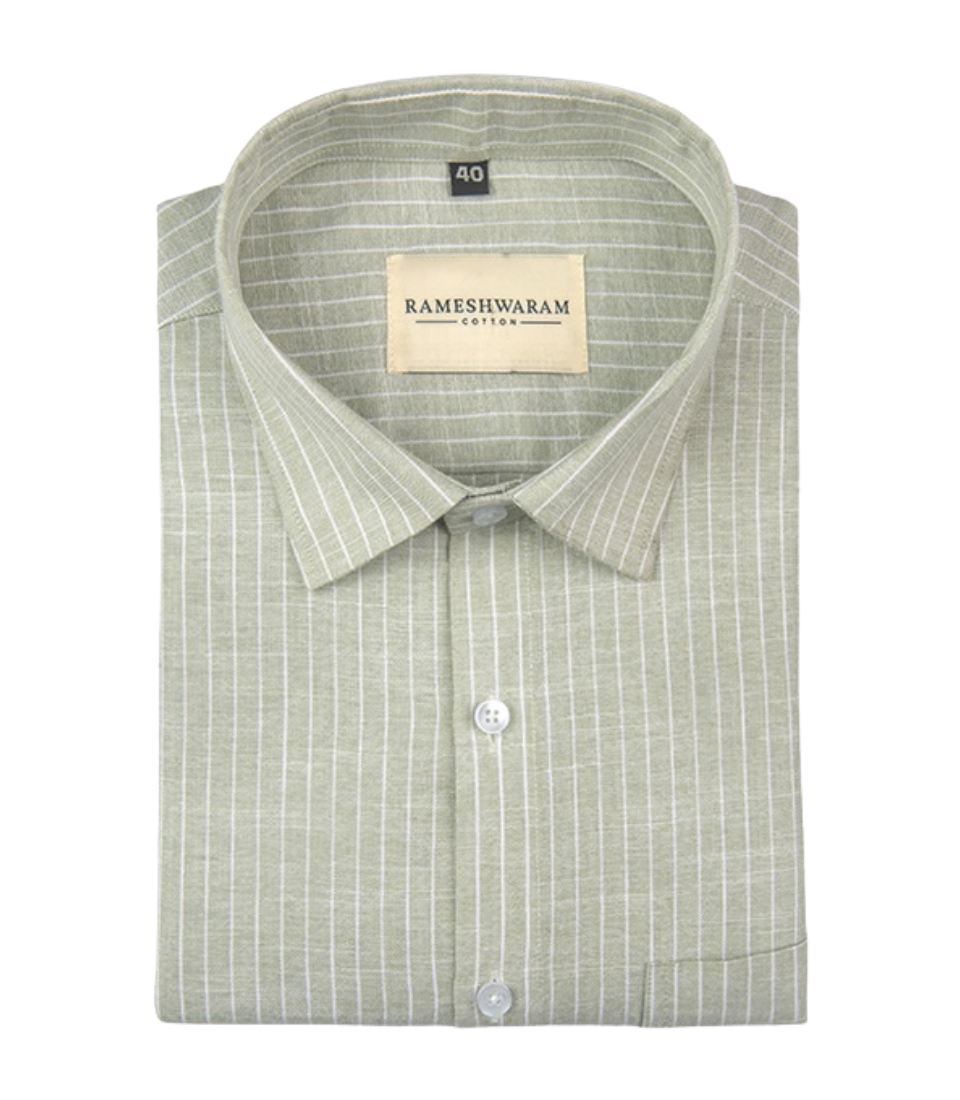 Positano Luxurious Light Olive For Men Shirt