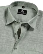 Formal Linen Pistel Green Colour Men Shirts